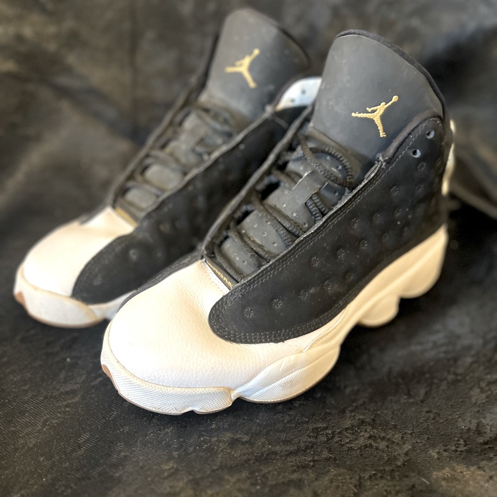 Nike Jordan Retro 13 Black White Gum High Top Youth Size 5  Sneakers